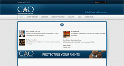 Desktop Screenshot of caolawfirm.com